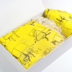 High Quality Custom Yellow Wrapping Tissue Paper Business Logo <b>Printed</b> Gift <b>Packaging</b> Paper Clothing Waterproof Paper Wrapper - Product Image 1