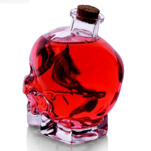 Shanghai Linlang 100ml 180ml 400ml 750ml Bouteille <span class=keywords><strong>de</strong></span> liqueur en verre personnalisée en forme <span class=keywords><strong>de</strong></span> tête <span class=keywords><strong>de</strong></span> crâne, forme unique - Product Image 2