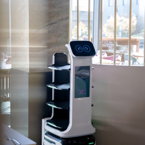 Robot de camarero para restaurantes Chasis Saluting Camarero Robot de entrega de Comida inteligente Camarero - Product Image 2