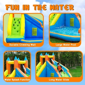 <span class=keywords><strong>Parc</strong></span> <span class=keywords><strong>aquatique</strong></span> gonflable à rebond pour enfants, maison toboggan à gonfler, prix bon marché, convient à l'extérieur par les enfants - Product Image 4