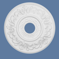 Rosaces de plafond en polystyrène ignifuge avec des capacités de moulage élégantes pour la décoration intérieure, matériau pour la maison