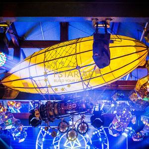 Aeronave Industrial Vintage, decoración colgante de techo de Metal, barco volador Retro Steampunk para bares - Product Image 2