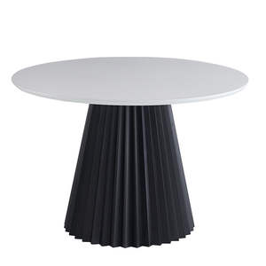 MDF with Matte <strong>Gloss</strong> Metal Legs <strong>Round</strong> <strong>Dining</strong> <strong>Table</strong> - Product Image 5