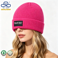 Fábrica de Gorros OEM ODM, Gorro de Punto Personalizado de Estilo Urbano Moderno con Etiqueta Privada para Uso Unisex en Invierno