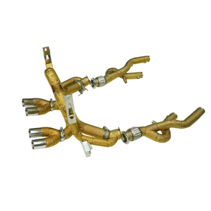 Sistema de Escape Completo de Acero Inoxidable con Válvulas para Lamborghini Revuelto 2024+ 6.5L V12 L545 LB744, Protector Térmico Dorado, Catback Header - Product Image 5