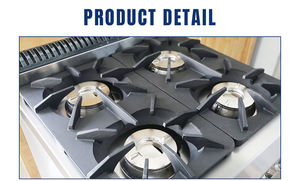 مواقد تجارية تعمل بأربعة مواقد تعمل بالغاز مزودة بفرن قائم بذاته للمطاعم والمطبخ المنزلي-سعر جيد - Product Image 6