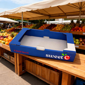 Phân hủy sinh học thân thiện với môi trường có thể tái chế di động mở hộp sóng bốn màu cho cam ngọt (đơn đặt hàng tùy chỉnh - Product Image 5