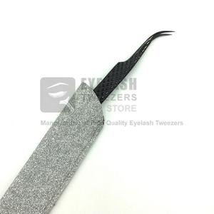 แหนบขนตา45องศาที่ต่อขนตาปลอมสแตนเลสเกรดสูงสีดำเคลือบด้วยพลาสม่า - Product Image 6