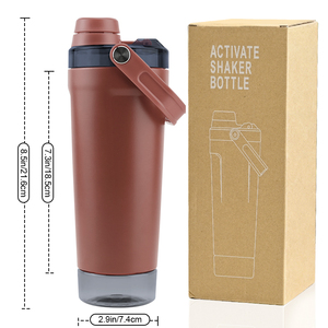 Botella Deportiva Personalizada con Logotipo, 20 oz, Libre <span class=keywords><strong>de</strong></span> BPA, <span class=keywords><strong>Acero</strong></span> <span class=keywords><strong>Inoxidable</strong></span>, para Gimnasio, Fitness, Agua, Proteínas - Product Image 5
