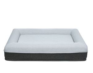 Cama ortopédica de lujo para perros y gatos, lavable directo de fábrica, Boucle de felpa, espuma transpirable sólida, rectángulo extraíble, invierno y verano. - Product Image 2