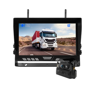 Wireless Solar Powered 7 Inch Monitor Dash Cam Magnetic Night Vision Waterproof Backup Rear View <b>Camera</b> for Trucks Bus Wireless- - Product Image 1