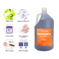 500ml/1000ml/1 Gallon Monomère Liquide Acrylique pour Ongles Ema, Liquide Acrylique Ema Inodore