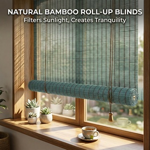 <span class=keywords><strong>Tende</strong></span> a Rullo in Bambù Naturale, <span class=keywords><strong>Tende</strong></span> Filtranti per Interni/Esterni, Patio, Veranda e Privacy - Product Image 2
