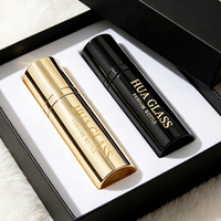 Botella de Perfume de Aluminio de 10 ml al por Mayor, Personalizable, con Tapa Magnética, Superficie Negra Dorada Brillante, Logotipo Personalizado OEM Disponible