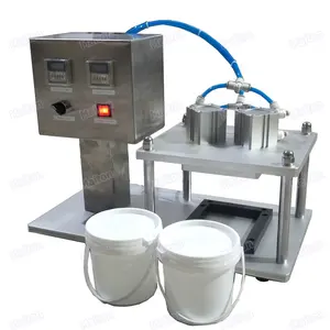 Factory price manual/semi-automatic ketchup chili sauce container snap on lid press capping machines