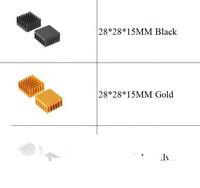 Dissipateur thermique en aluminium pour puce RAM, radiateur de refroidissement Gdstime, dissipateur thermique en aluminium argenté, différentes tailles, OEM ODM