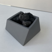 Pierre volcanique noire de diffuseur d'huile essentielle de roche de lave