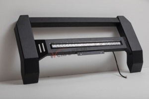 Accesorios para Camionetas Todoterreno 4X4, Barra Protectora de Parrilla Delantera Modular con Iluminación LED de Acero para GMC Sierra 1500 - Product Image 4