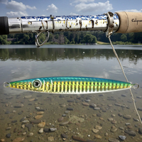 HASIDA Vente en gros de leurres de pêche en métal, appâts durs, yeux artificiels 3D avec revêtement laser, pour eau douce et eau salée, 40g 60g 80g