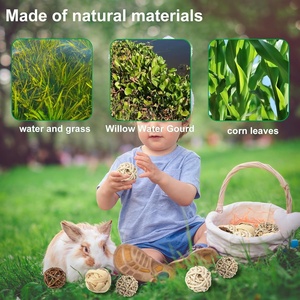 Boules à mâcher, lot de 8, jouets pour petits animaux, boules à mâcher pour petits animaux, hamsters, lapins, cochons d'Inde, chinchillas, gerbilles, lapins - Product Image 4