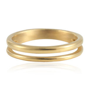 European American Style <b>Titanium</b> Steel Hollow <b>Ring</b> Gold Women's Fashion Jewelry Gift 21038 - Product Image 1