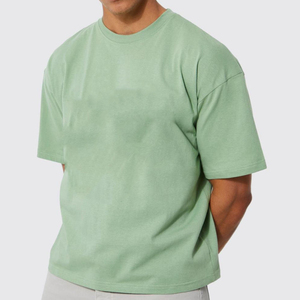 Vente en gros T-shirts pour hommes 100% coton T-shirt uni surdimensionné à impression 3D personnalisée Sérigraphie en <span class=keywords><strong>mousse</strong></span> T-shirts pour hommes grande taille - Product Image 5