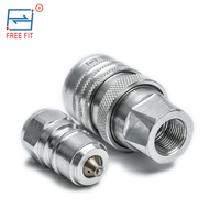 Connecteur rapide hydraulique TFH en acier au carbone direct d'usine de 3/4 pouces adapté aux tracteurs et aux machines agricoles