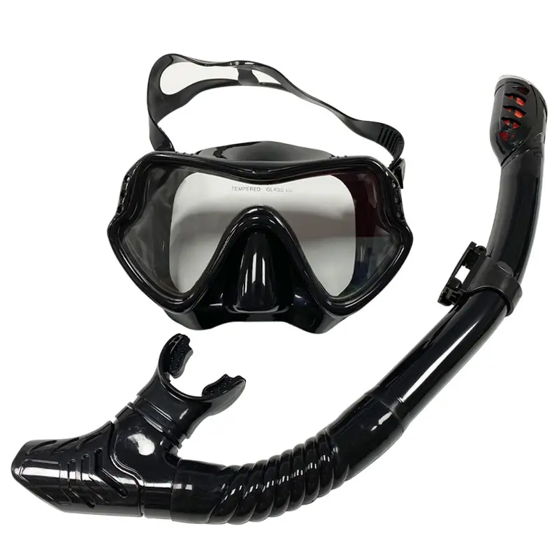 Nuoto immersioni Snorkeling specchio tubo di respirazione Set grande cornice in Silicone specchio per il viso maschera subacquea Set di attrezzature per lo Snorkeling