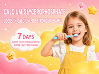 Dentifrice Enfant JSY au Fluor Saveur Fraise Yaourt Anti-Caries Protection Contre les Acides Soins Bucco-Dentaires pour Enfants Marque Privée