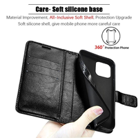 Étui portefeuille en cuir PU pour téléphone portable avec porte-cartes pour Redmi 12 12C 13 13C 13X 14 14C 14R 15 15C 15R Pro