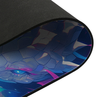Tapis de souris sans fil magnétique détachable 2-en-1 avec charge rapide QI 15W, en caoutchouc naturel écologique, pour le gaming et le bureau (thème Anime)