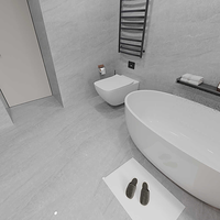 Carrelage mural en porcelaine aspect marbre gris 400x800mm, facile à nettoyer, imperméable, pour salle de bain, cuisine, design moderne
