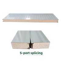 Panneau sandwich en acier coloré avec isolation ignifuge de classe A1, panneau phénolique pour cloisons et plafonds de bâtiments