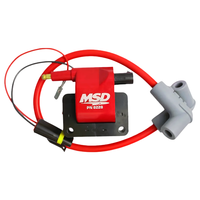 Koil Pengapian Motor Universal MSD PN8228 2-Pin untuk Skuter ATV UTV Moped Motocross Bahan Plastik