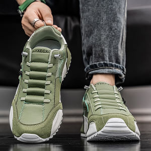 Gran tamaño nueva moda al por mayor zapatos para correr de los hombres de material superior personalizado PU diario caminar al aire libre Chaussures de Sport - Product Image 4
