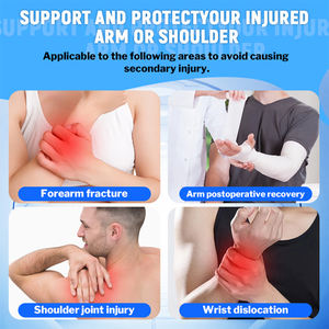 Penyangga bahu selempang lengan ringan, untuk lengan rusak, Immobilizer ortopedi untuk pasca operasi, melegakan pemulihan patah - Product Image 6
