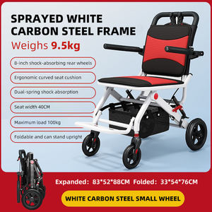 Silla de ruedas eléctrica ligera todo terreno directa de fábrica para adultos motorizada plegable a precios baratos al por mayor - Product Image 5