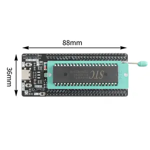 ใหม่STC8H8K64U DIP40 Core Board 8051 ไมโครคอนโทรลเลอร์Coreการเรียนรู้บอร์ดพัฒนาUSBดาวน์โหลดจําลองBurning Socket