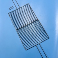 Prix d'usine Panier de cuisson pour barbecue en acier inoxydable 304, carré plat, réutilisable, portable, avec système de verrouillage sécurisé, pour grillades de poisson en extérieur