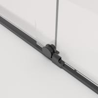 Panneaux rectangulaires modernes en verre trempé et portes de douche à écran fixe élégants et pratiques pour les hôtels et les villas