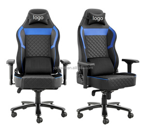 Grand et grand ordinateur 360 <span class=keywords><strong>fauteuil</strong></span> pivotant en cuir PU chaise de bureau mécanisme grenouille 4D <span class=keywords><strong>accoudoir</strong></span> course inclinable chaise de jeu - Product Image 1