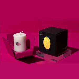 Luxury Eco-Friendly Wholesale Cardboard Gift <b>Box</b> Custom Logo Scented Candle Packaging with Inserts Embossed Printing - Product Image 4