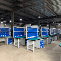 Banc de travail professionnel robuste antistatique avec tiroirs, finition peinture poudre, armoire de rangement pour garage, outils, usage de bureau, OEM