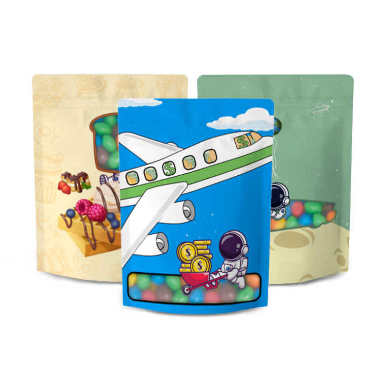 3.5g Cookie Smell Proof Bag plastic Soft Touch Edibles Packaging Matte Doypack Mylar Bags