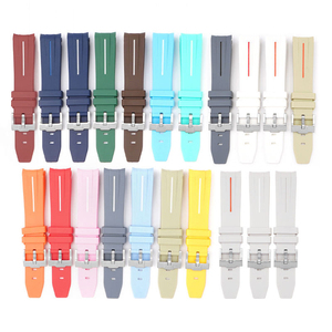 Cinturino in gomma di alta qualità in Silicone cinturino orologio 20mm 21mm 22mm cinturino per Rolex nero verde acqua fantasma serie - Product Image 3