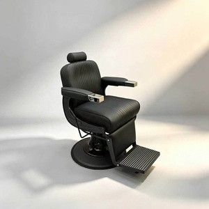 Heavy Duty Synthetic Leather Steel Chrome Construction Barber <b>Chair</b> Modern Hydraulic Pump Hotel Beauty Salon Salon <b>Dining</b> Living - Product Image 2