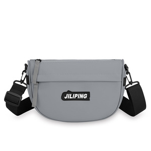Sac bandoulière unisexe en nylon, nouvelle mode, petit format, fermeture éclair, léger, usage quotidien, toutes saisons, motif lettres, sac bandoulière unisexe - Product Image 2