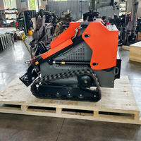 Mini Skid Steer Loader Efisiensi Tinggi dengan Chassis Beroda Rantai dan Bucket untuk Perawatan Properti, Pengiriman Cepat