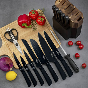Hot Sale 15-Piece High Carbon Kitchen Chef <b>Knife</b> <b>Set</b> Stainless Steel Kitchen <b>Knife</b> <b>Set</b> with <b>Knife</b> Holder - Product Image 2