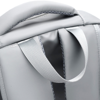 Sac à dos étudiant OMASKA imperméable avec fermeture éclair, 17 pouces, en tissu Oxford, 20-36L, avec coussin d'air et ceinture de soutien, sac à dos souple pour ordinateur portable